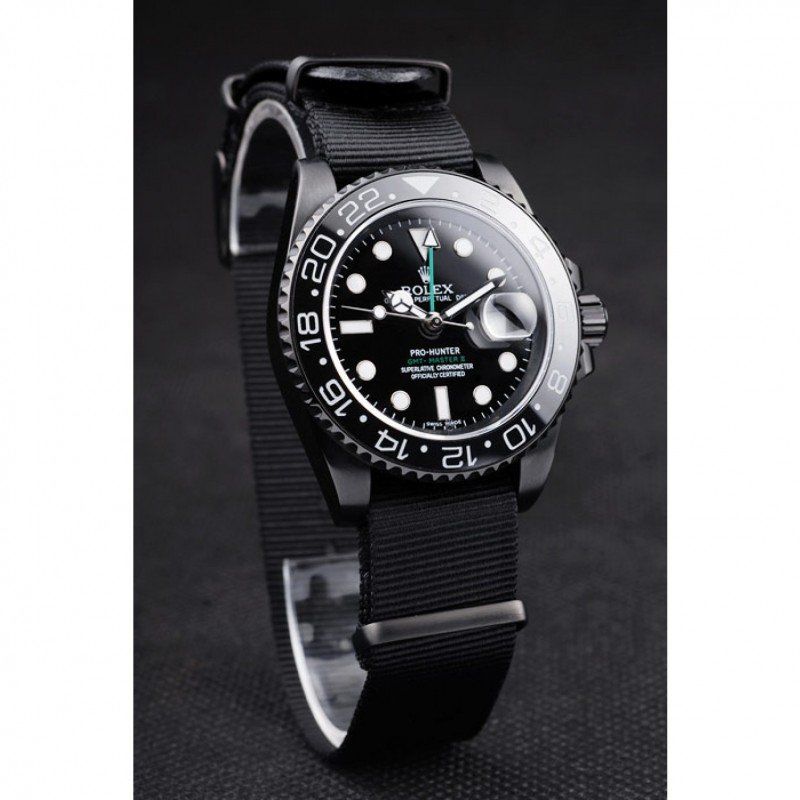 Super Clone Rolex GMT-Master II Black Dial REP016827 — case and bezel