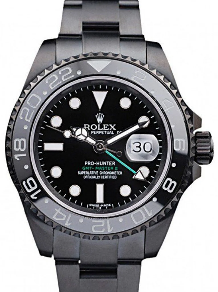 Super Clone Rolex GMT-Master II Black Dial REP016828