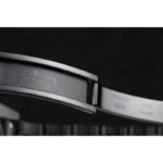 Super Clone Rolex GMT-Master II Black Dial REP016828 — on leather display