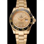 Super Clone Rolex GMT-Master II Gold Dial 1453749 — dial close-up