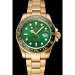 Super Clone Rolex GMT-Master II Green Dial 116718LN — dial close-up