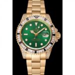Super Clone Rolex GMT-Master II Green Dial 1453748 — dial close-up