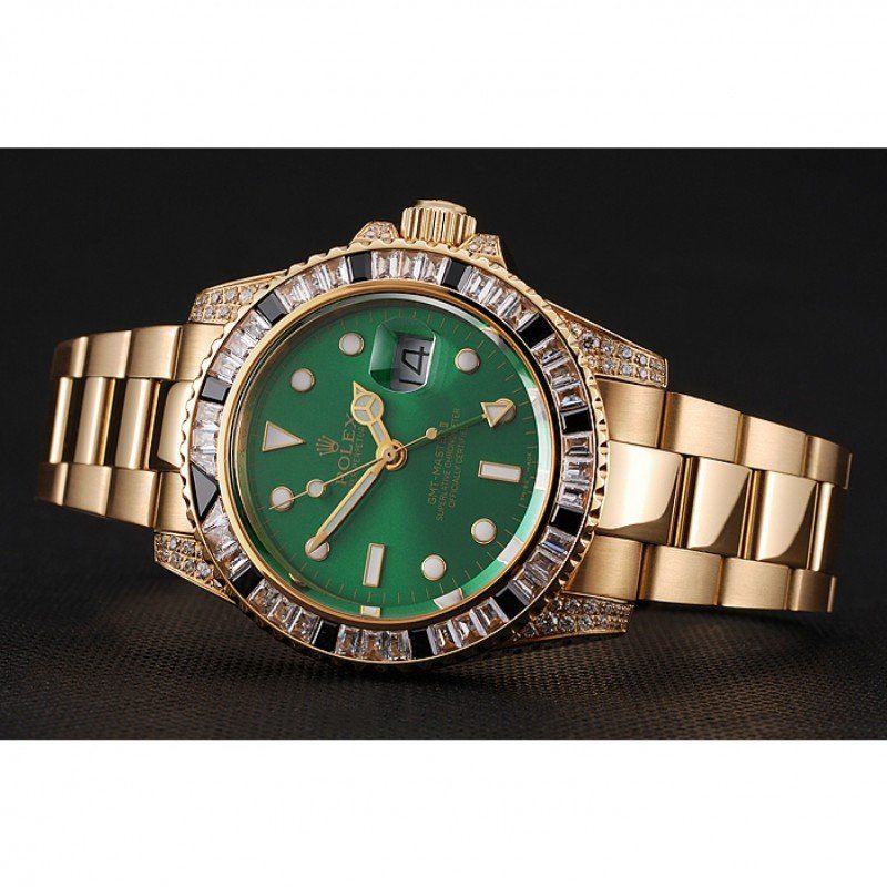 Super Clone Rolex GMT-Master II Green Dial 1453748 — side profile
