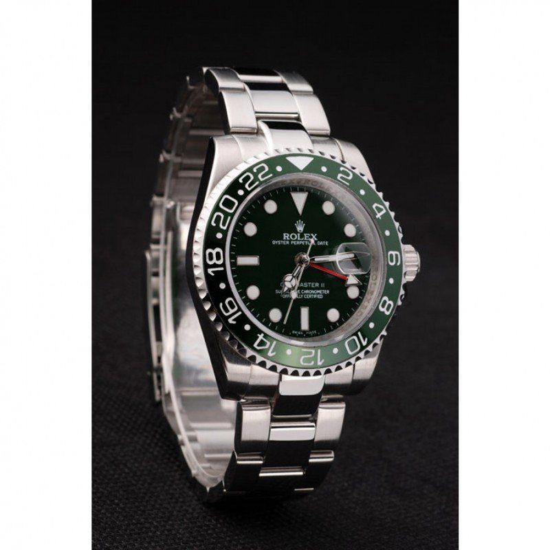 Super Clone Rolex GMT-Master II Green Dial SRL48 — case and bezel