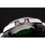Super Clone Rolex GMT-Master II Green Dial SRL48 — on leather display