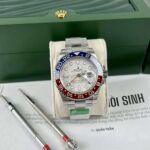 Super Clone Rolex GMT-Master II Meteorite Dial 126719BLRO “Superman” Oyster — dial close-up