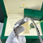 Super Clone Rolex GMT-Master II “Sprite” 126720VTNR — on leather display