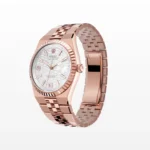 Super Clone Rolex Land-Dweller 36 mm Everose gold (2025) — case and bezel
