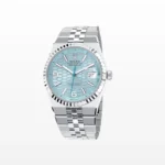 Super Clone Rolex Land-Dweller 36 mm Ice Blue Dial (2025) — dial close-up