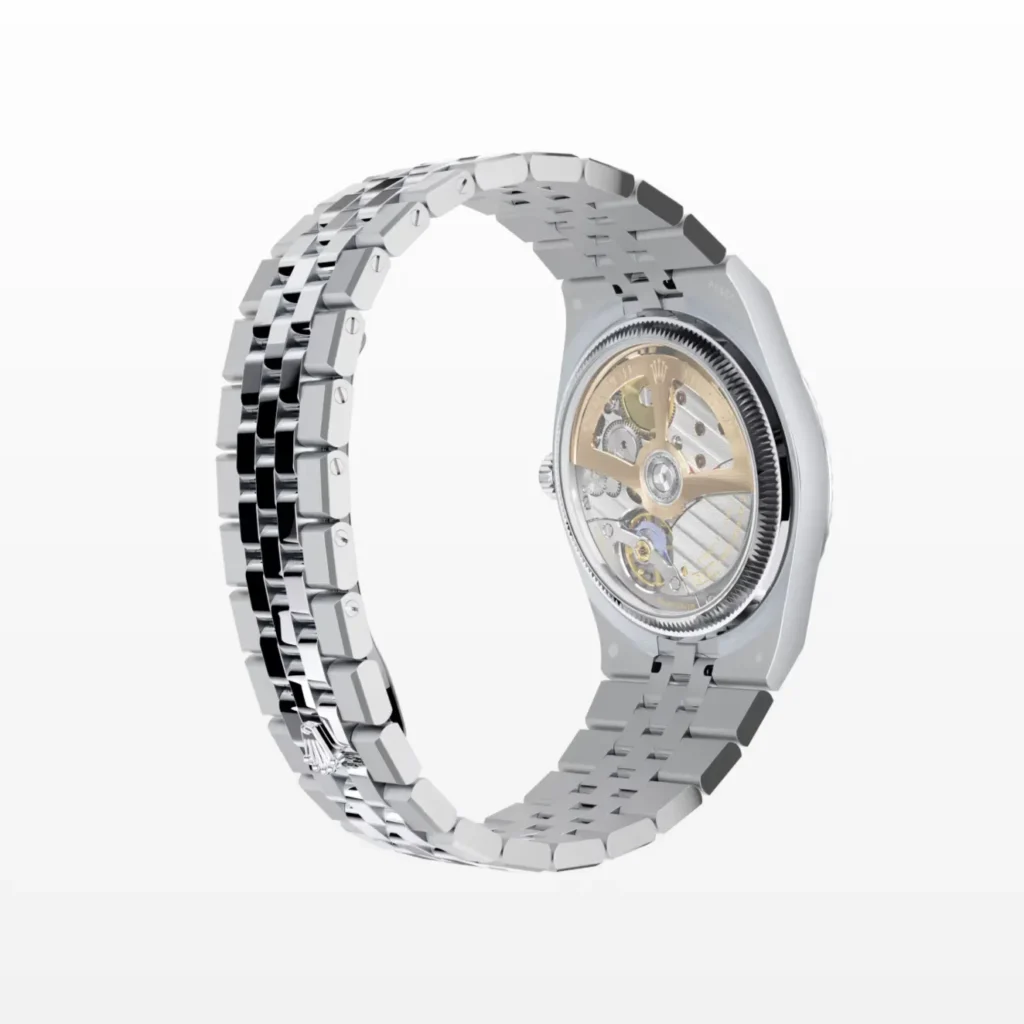 Super Clone Rolex Land-Dweller 36 mm Ice Blue Dial (2025) — clasp and links
