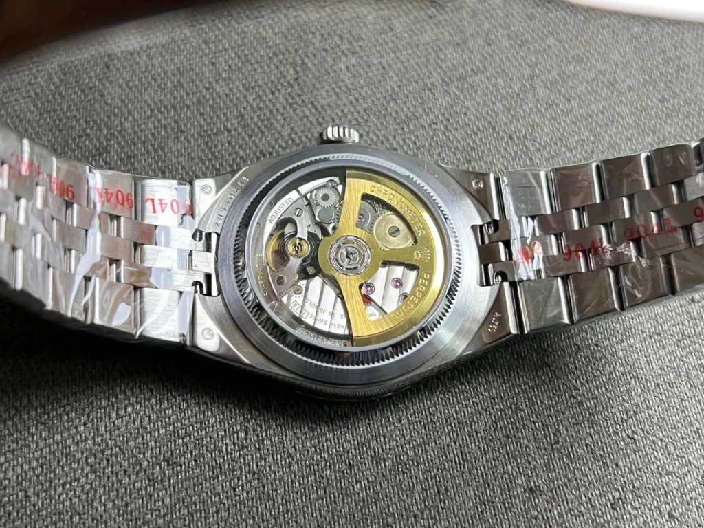 Super Clone Rolex Land-Dweller 36 mm Stainless Steel (2025) — movement / caseback view