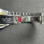 Super Clone Rolex Land-Dweller 40 mm Ice Blue Dial (2025) — on leather display