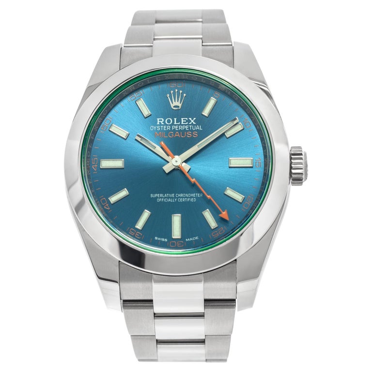 Super Clone Rolex Milgauss Blue Dial 116400GV