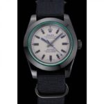 Super Clone Rolex Milgauss White Dial 622000 — dial close-up