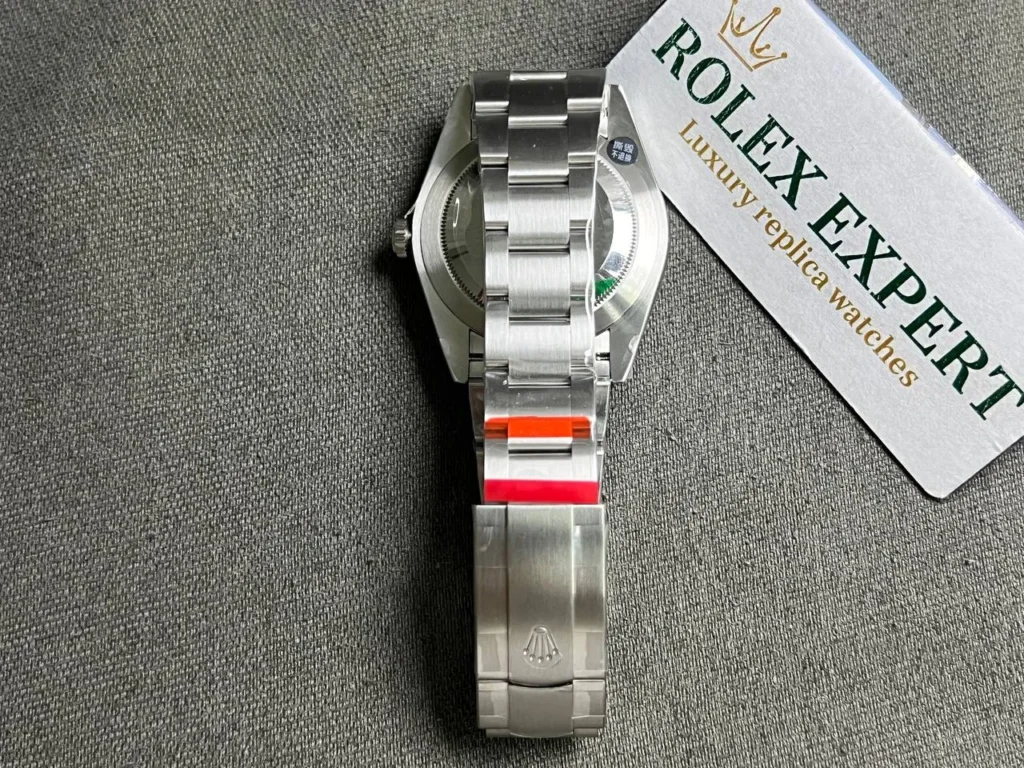 Super Clone Rolex Oyster Perpetual 277200 Pistachio Dial — case and bezel