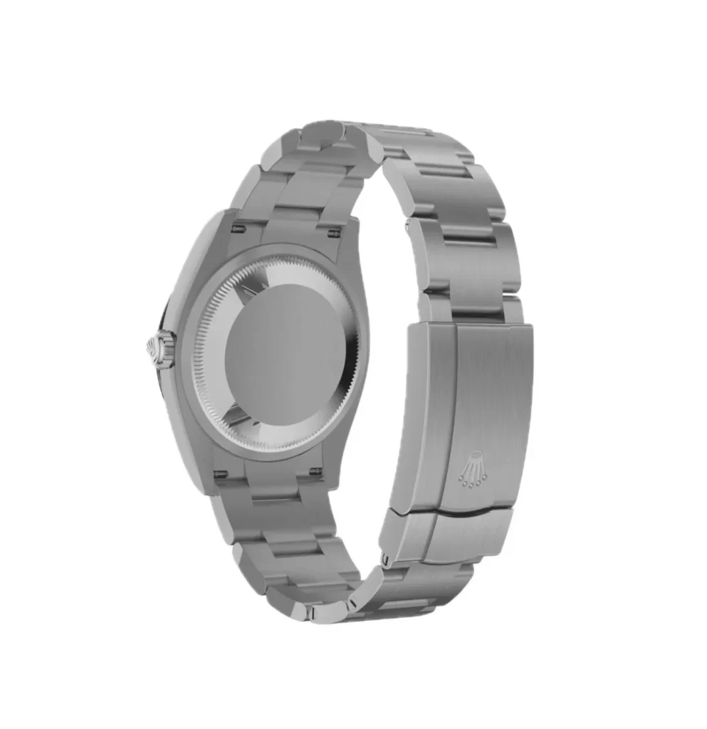 Super Clone Rolex Oyster Perpetual Jubilee Motif (2026) Super Clone — on leather display