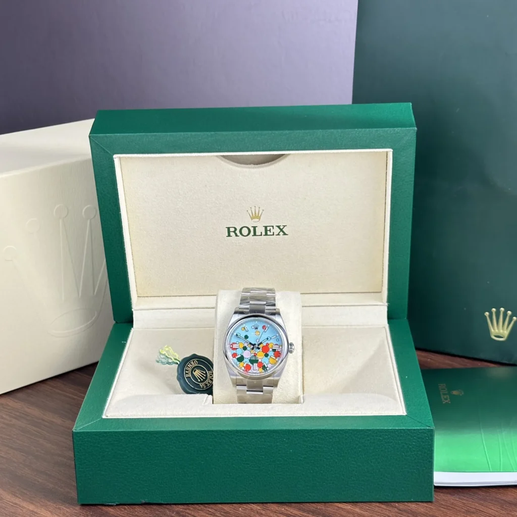 Super Clone Rolex Oyster Perpetual Turquoise Dial 126000 36 mm — view 9