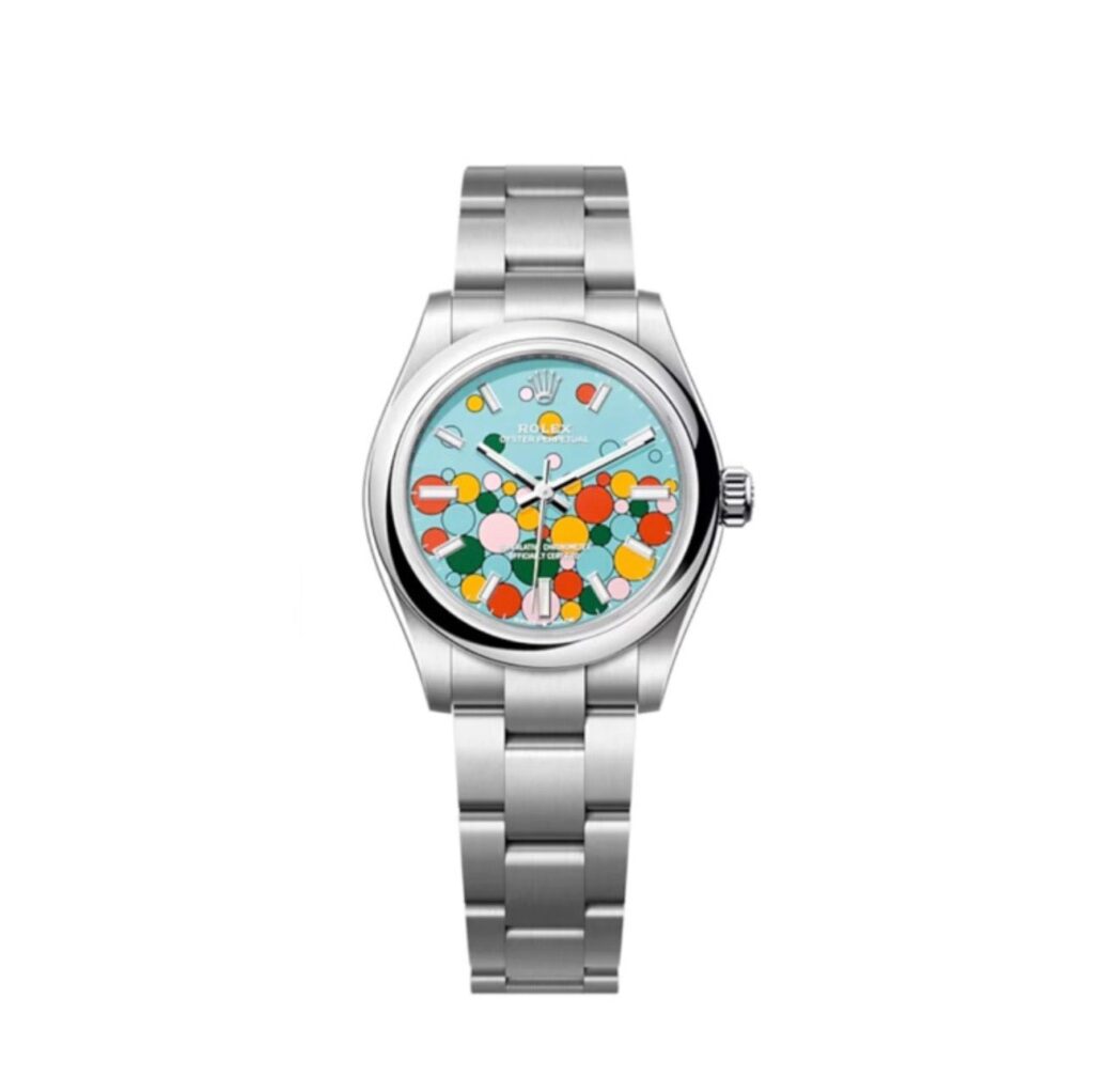 Super Clone Rolex Oyster Perpetual Turquoise blue Dial 277200 31 mm