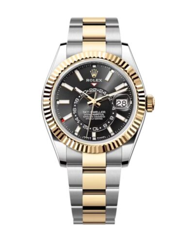 Super Clone Rolex Sky-Dweller Bright black Dial 336933 Oyster