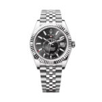 Super Clone Rolex Sky-Dweller Bright black Dial 336934 Jubilee