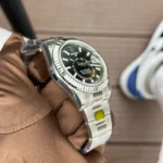 Super Clone Rolex Sky-Dweller Bright black Dial 336934 Oyster — side profile