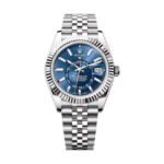 Super Clone Rolex Sky-Dweller Bright blue Dial 336934 Jubilee
