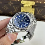 Super Clone Rolex Sky-Dweller Bright blue Dial 336934 Jubilee — side profile