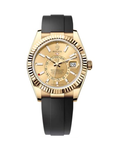 Super Clone Rolex Sky-Dweller Champagne Dial 336238