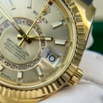 Super Clone Rolex Sky-Dweller Champagne Dial 336238 — movement / caseback view