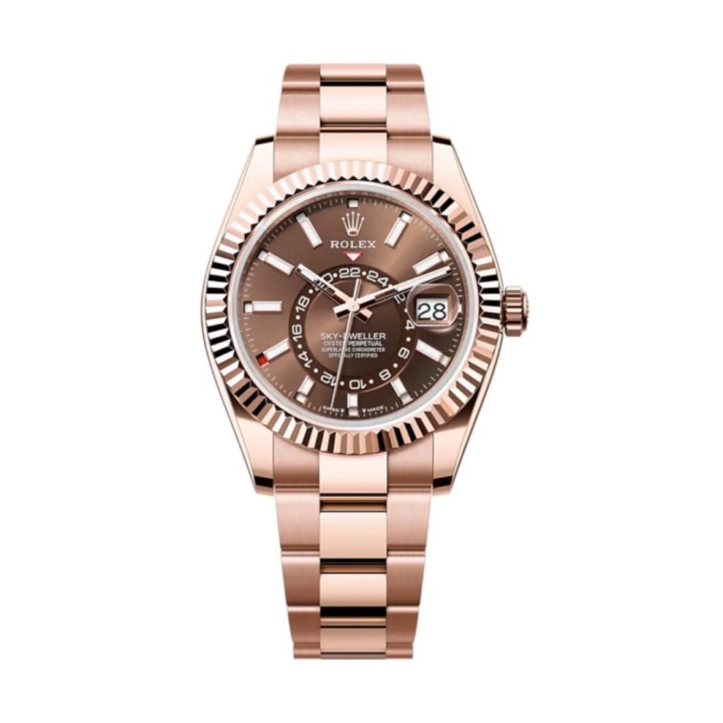 Super Clone Rolex Sky-Dweller Chocolate Dial 336935