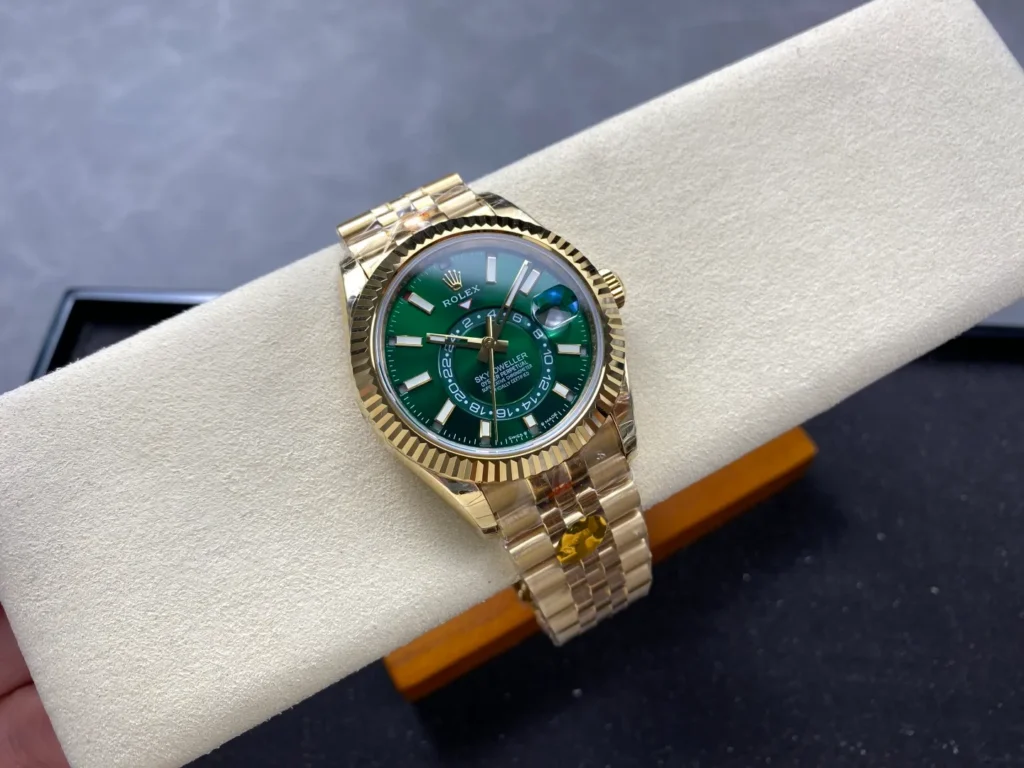 Super Clone Rolex Sky-Dweller Green Dial 336938 (Jubilee) — view 10