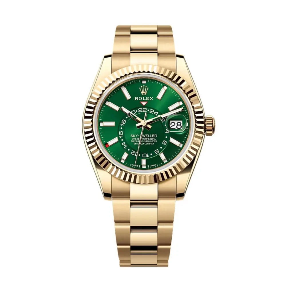 Super Clone Rolex Sky-Dweller Green Dial 336938 (Oyster)