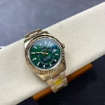 Super Clone Rolex Sky-Dweller Green Dial 336938 (Oyster) — view 10