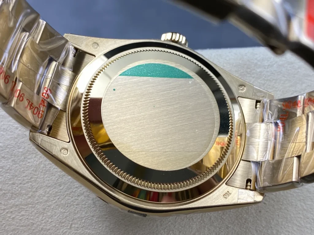 Super Clone Rolex Sky-Dweller Green Dial 336938 (Oyster) — movement / caseback view