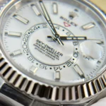 Super Clone Rolex Sky-Dweller Intense white Dial 336239 — movement / caseback view
