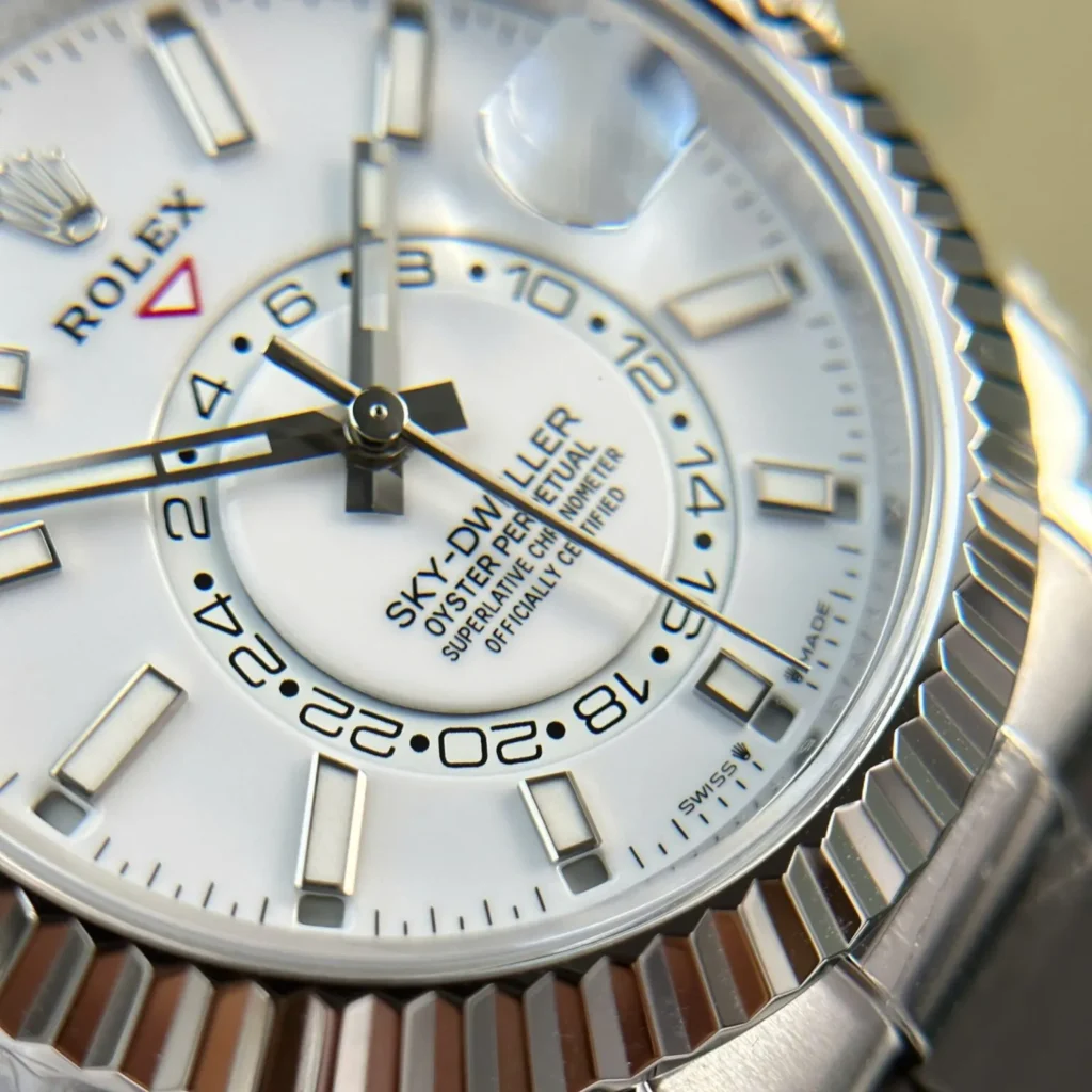 Super Clone Rolex Sky-Dweller Intense white Dial 336239 — view 9