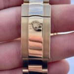 Super Clone Rolex Sky-Dweller Intense white Dial 336938 — on leather display