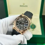 Super Clone Rolex Sky-Dweller Slate Dial 336235 — case and bezel