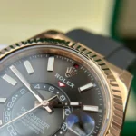 Super Clone Rolex Sky-Dweller Slate Dial 336235 — movement / caseback view