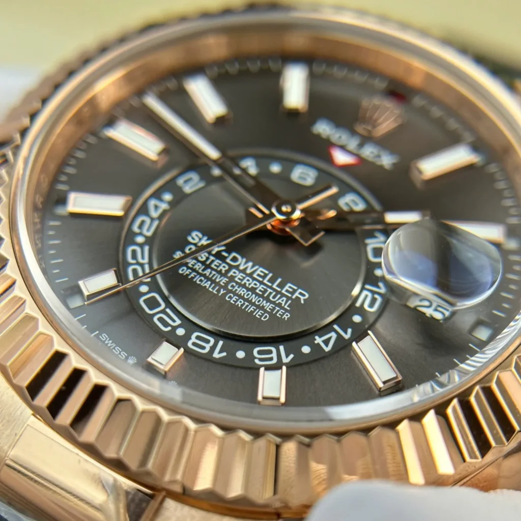 Super Clone Rolex Sky-Dweller Slate Dial 336235 — view 9