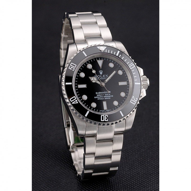 Super Clone Rolex Submariner Black Dial 114060 — case and bezel