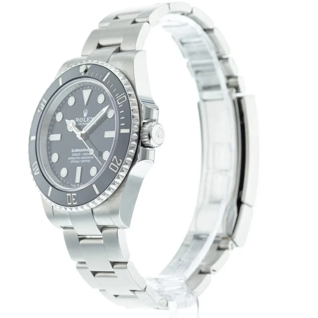 Super Clone Rolex Submariner Black Dial 124060 No-Date — case and bezel