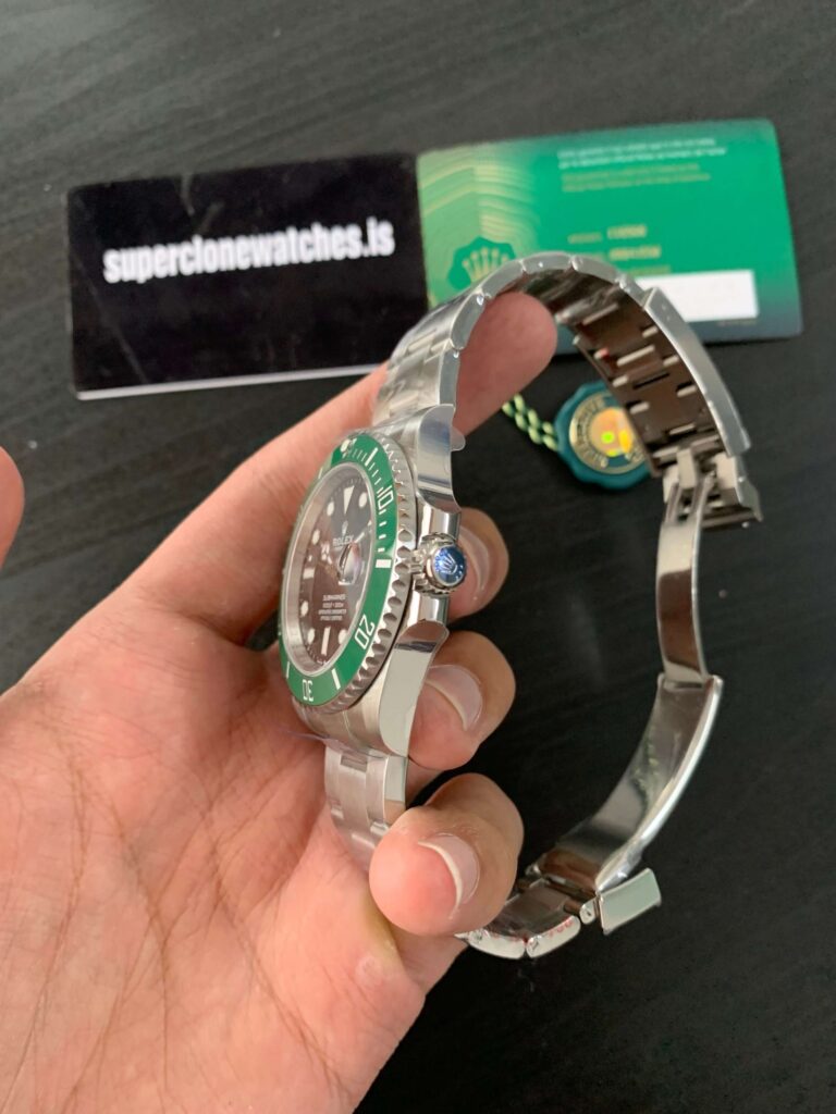 Super Clone Rolex Submariner Black Dial 126610LV “Starbucks” — side profile