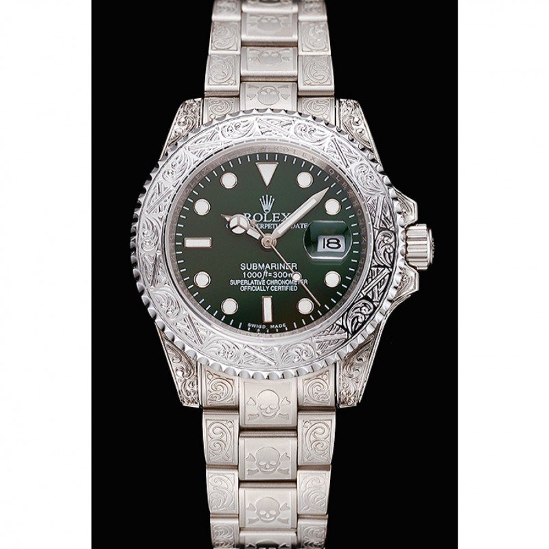 Super Clone Rolex Submariner Black Dial 1454080 — dial close-up