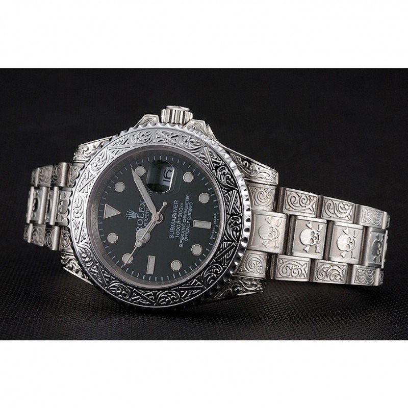 Super Clone Rolex Submariner Black Dial 1454080 — side profile