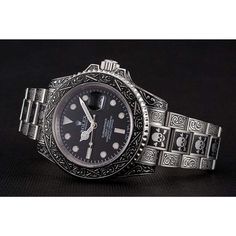 Super Clone Rolex Submariner Black Dial 1454090 — side profile