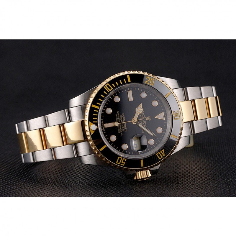 Super Clone Rolex Submariner Black Dial PR16233BG — bracelet detail