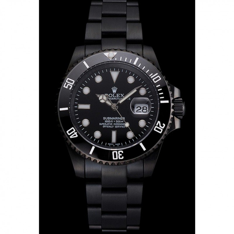 Super Clone Rolex Submariner Black Dial PR18239B — dial close-up