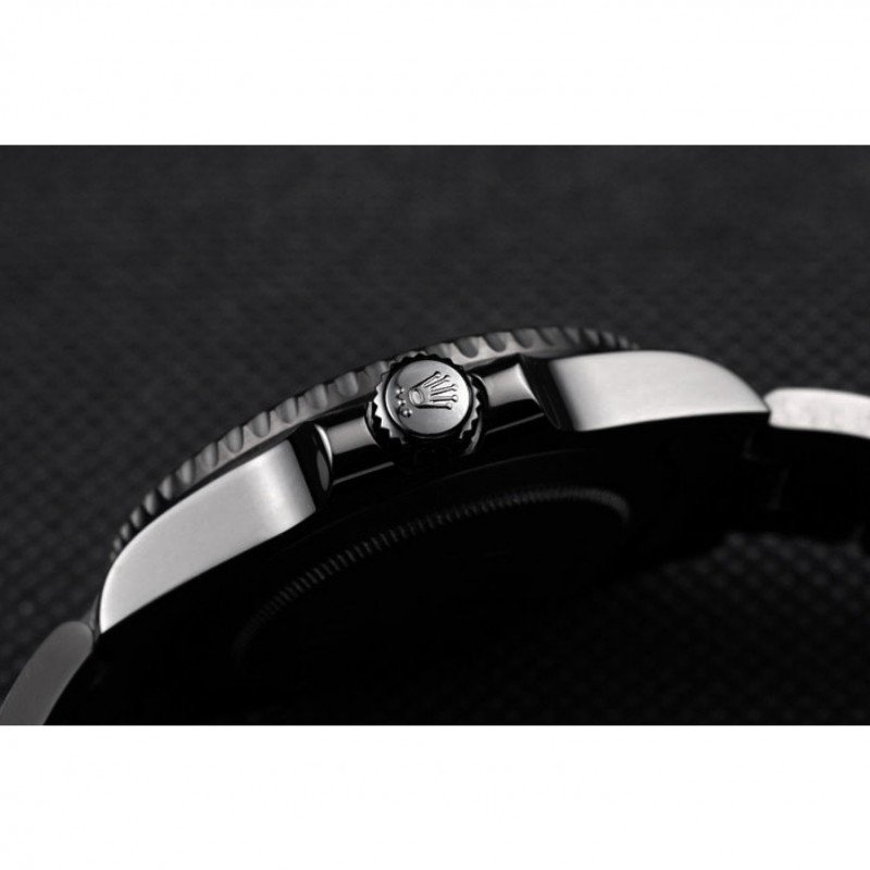 Super Clone Rolex Submariner Black Dial PRHUNTERPRO — on leather display