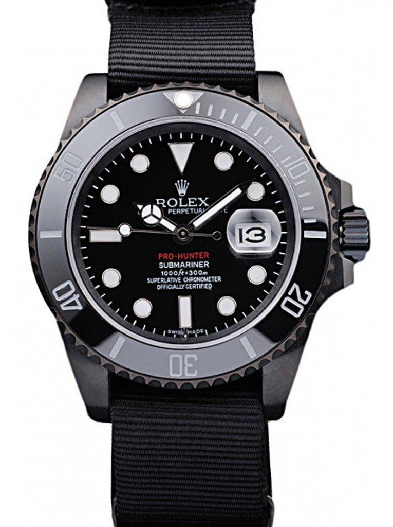 Super Clone Rolex Submariner Black Dial REP016826
